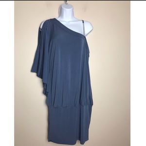 NWOT Venus cold shoulder mini batwing dress